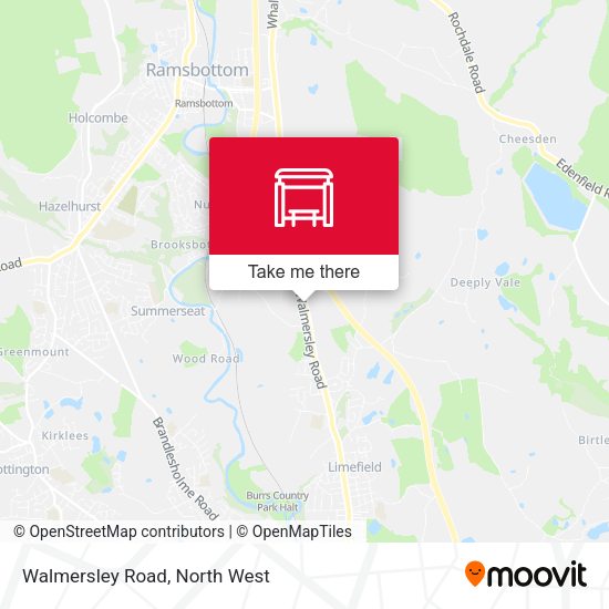 Walmersley Road map