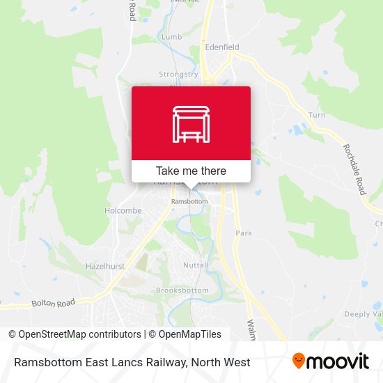 Ramsbottom East Lancs Railway map