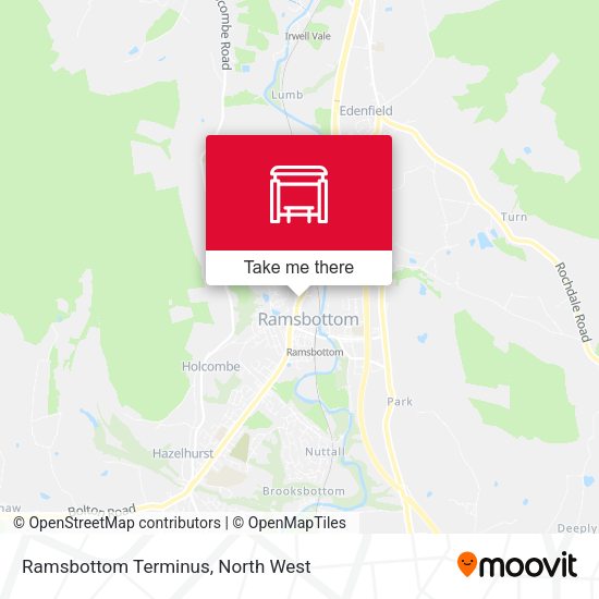 Ramsbottom Terminus map