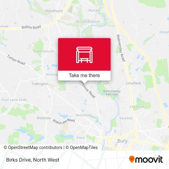 Birks Drive map