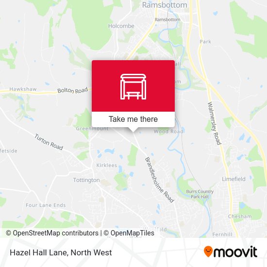 Hazel Hall Lane map