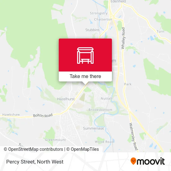 Percy Street map