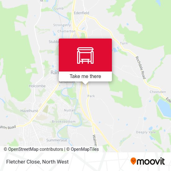Fletcher Close map