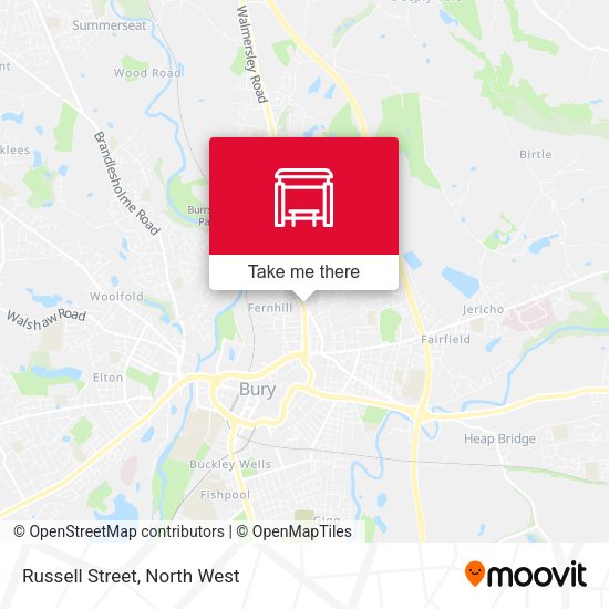 Russell Street map