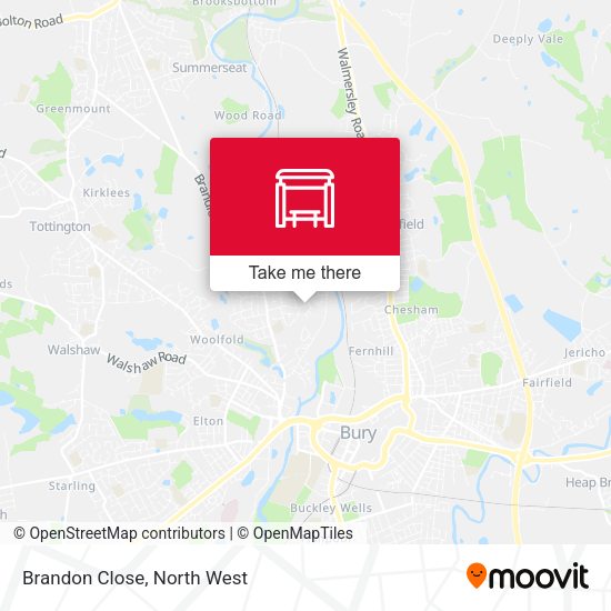 Brandon Close map