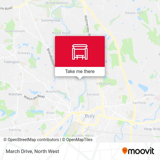 March Drive map