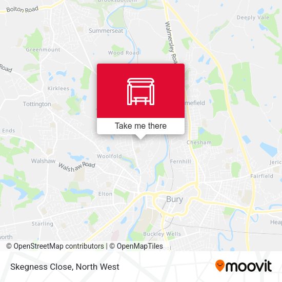 Skegness Close map