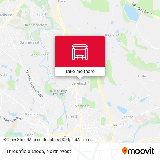 Threshfield Close map