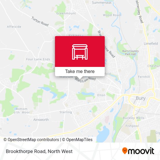 Brookthorpe Road map