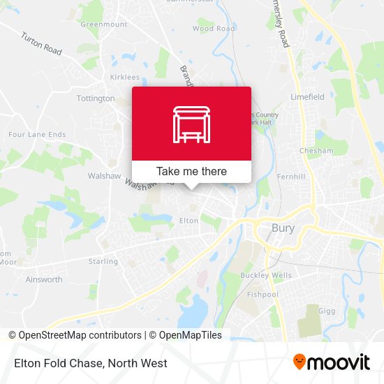 Elton Fold Chase map