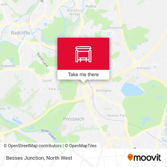 Besses Junction map
