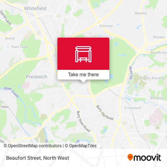 Beaufort Street map