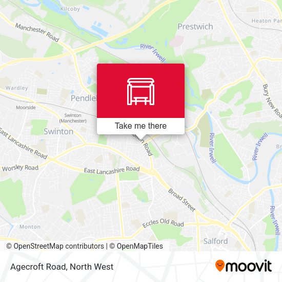Agecroft Road map