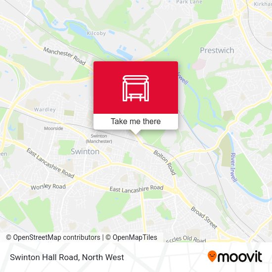 Swinton Hall Road map