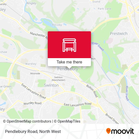 Pendlebury Road map