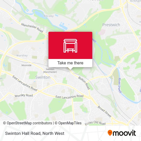 Swinton Hall Road map