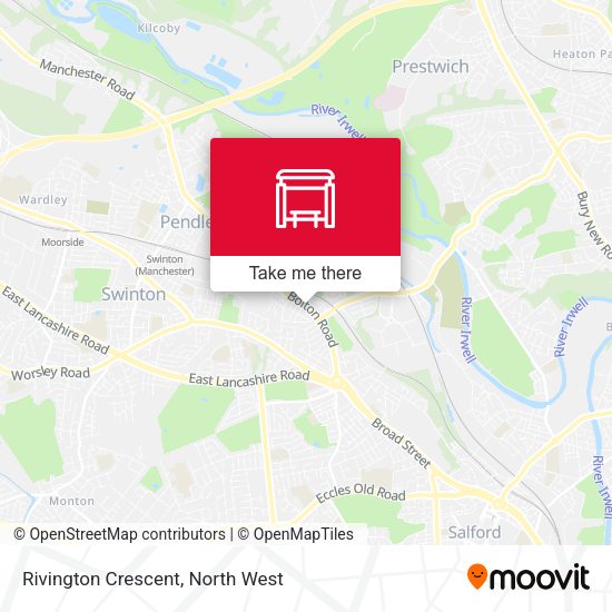 Rivington Crescent map