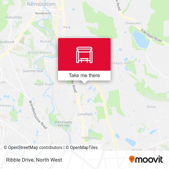 Ribble Drive map