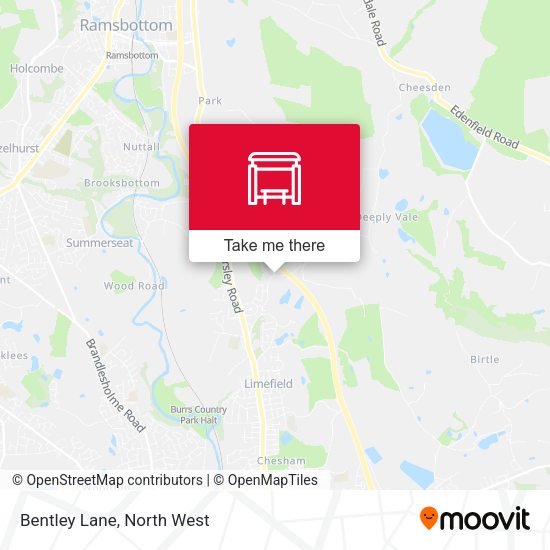 Bentley Lane map