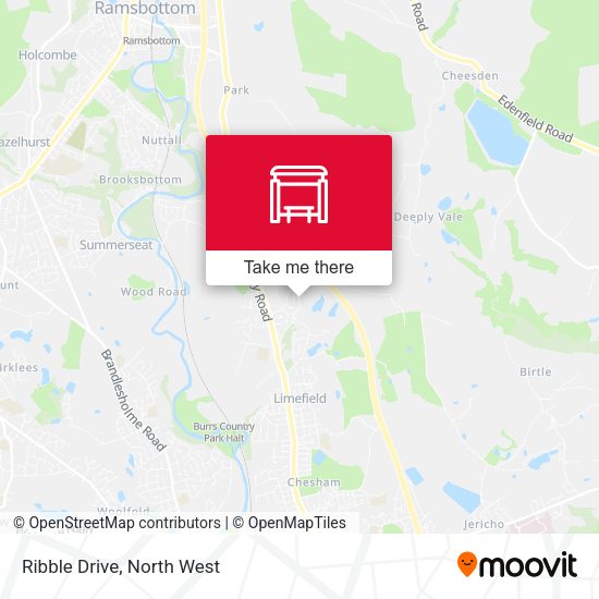 Ribble Drive map
