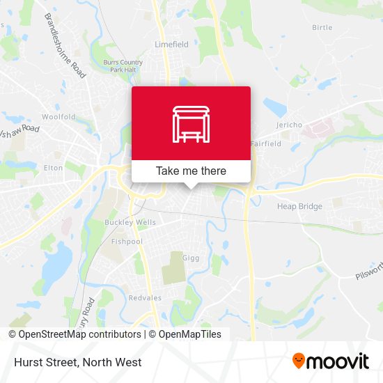 Hurst Street map