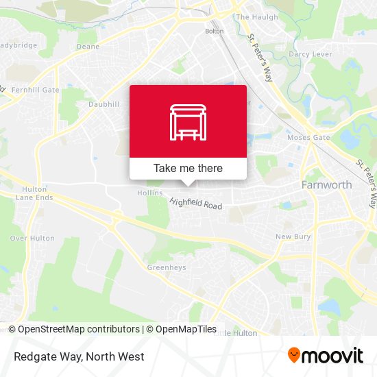 Redgate Way map