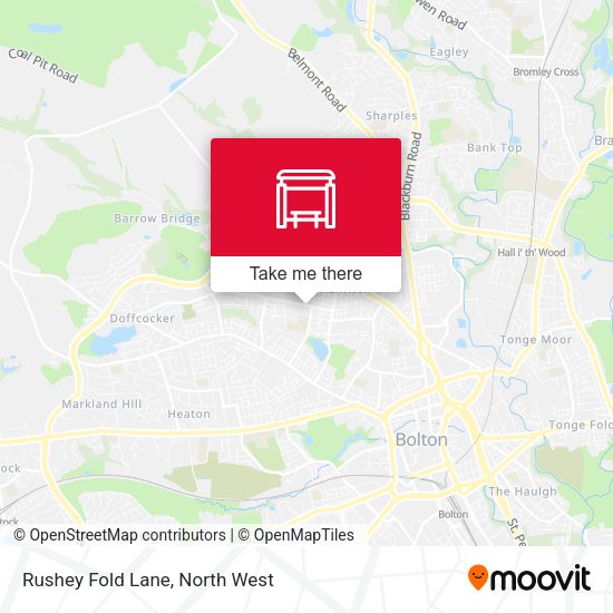 Rushey Fold Lane map