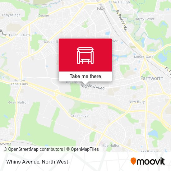 Whins Avenue map