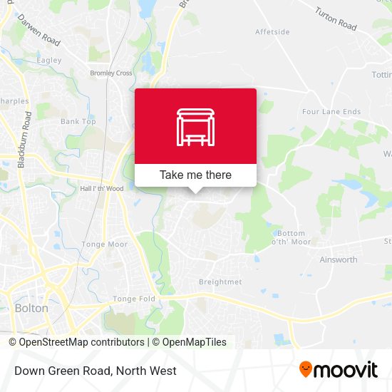 Down Green Road map