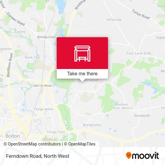 Ferndown Road map