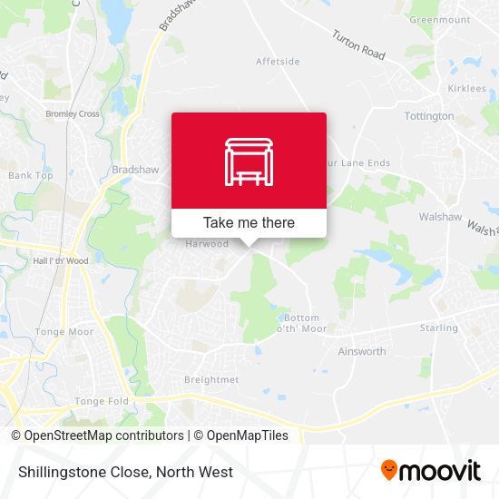 Shillingstone Close map