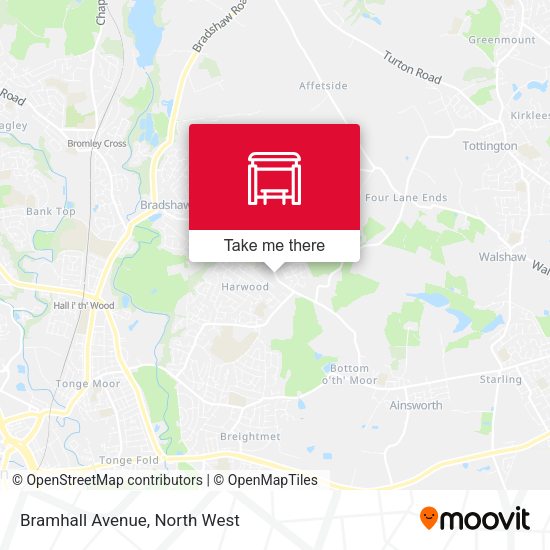 Bramhall Avenue map