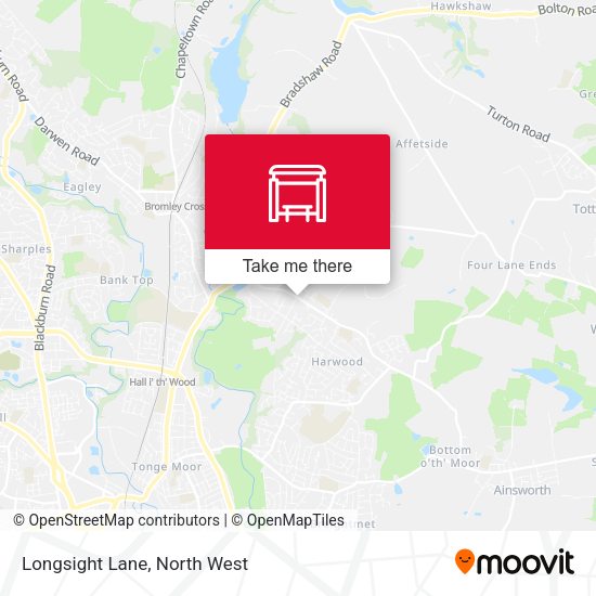 Longsight Lane map