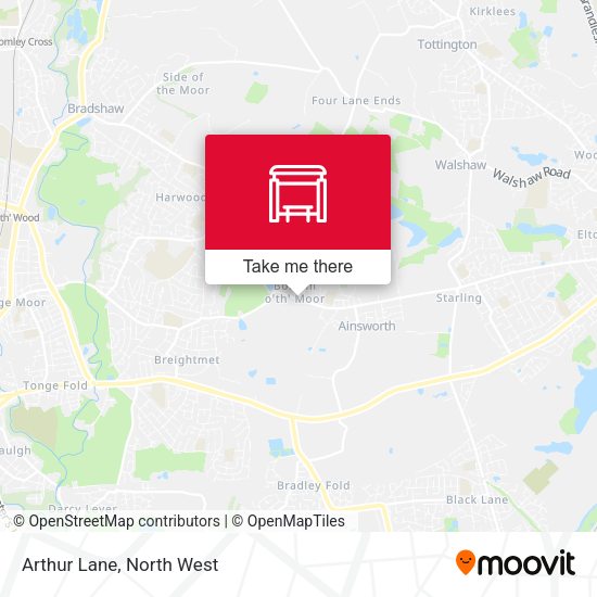 Arthur Lane map