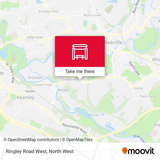 Ringley Road West map