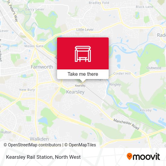 Kearsley Rail Station map