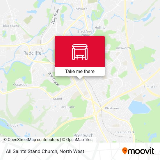 All Saints Stand Church map