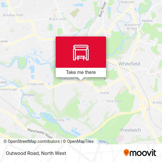 Outwood Road map