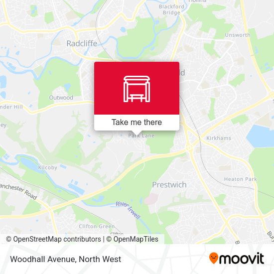 Woodhall Avenue map