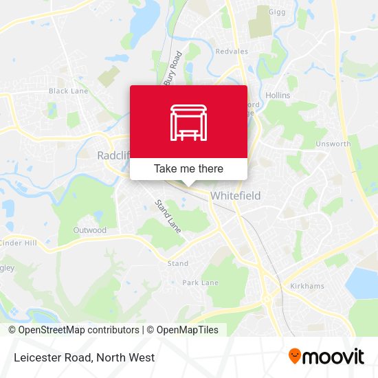 Leicester Road map
