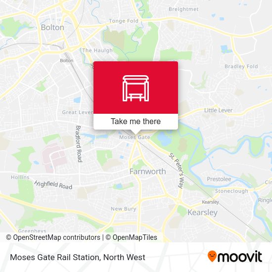 Moses Gate Rail Station map
