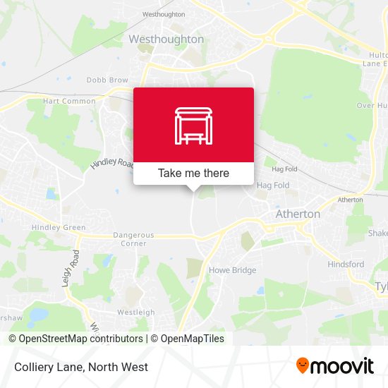 Colliery Lane map