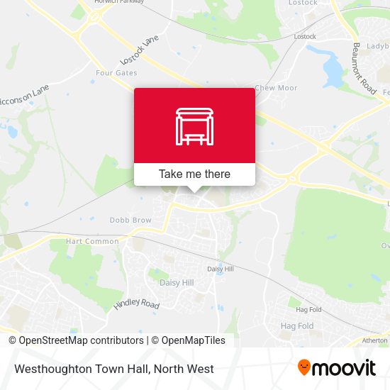 Westhoughton Town Hall map