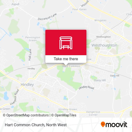 Hart Common Church map