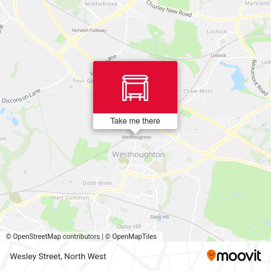 Wesley Street map
