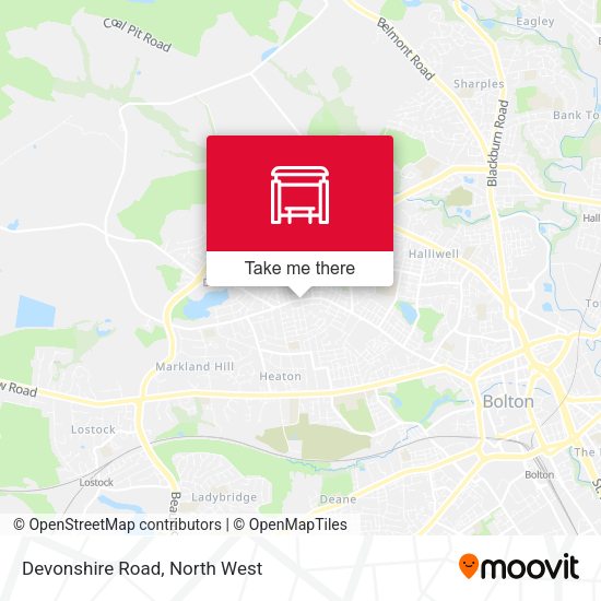 Devonshire Road map