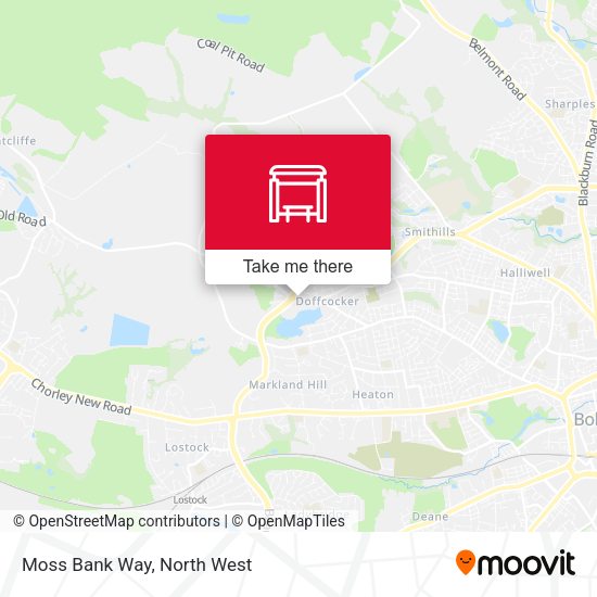 Moss Bank Way map