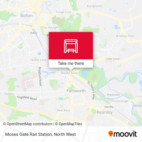 Moses Gate Rail Station map
