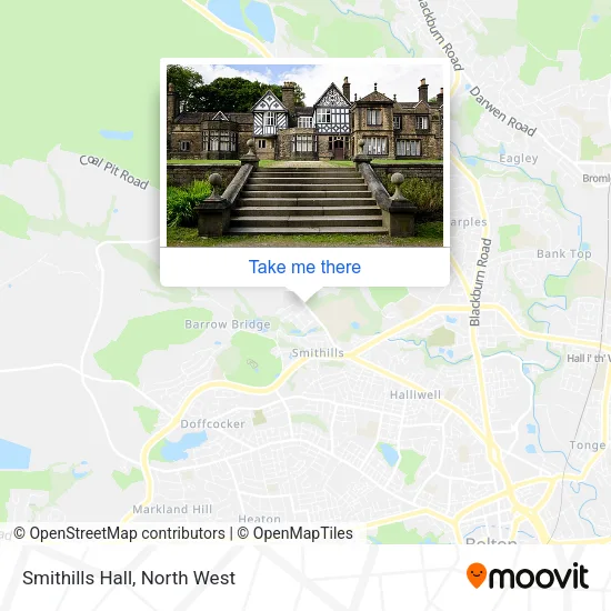 Smithills Hall map