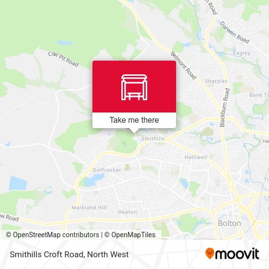 Smithills Croft Road map